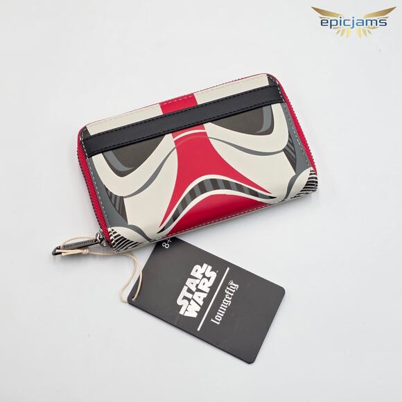 Loungefly Star Wars Incinerator Trooper Cosplay Mini Backpack & Wallet Set New - Picture 7 of 8